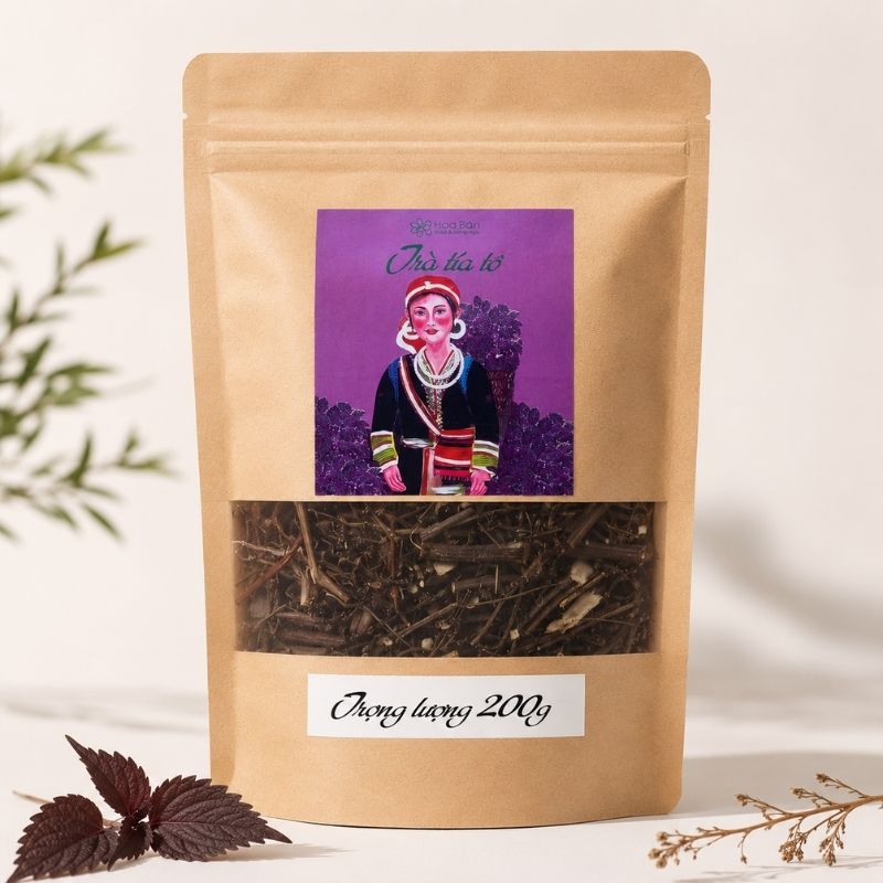 HOA BẢN - Trà tía tô loại cây toàn vẹn (200g)